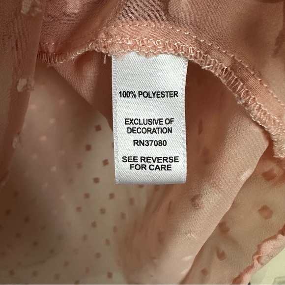 Est. 1946 Flowy Boho Pink Polka Dot Floral Tunic Top - Picture 6 of 7